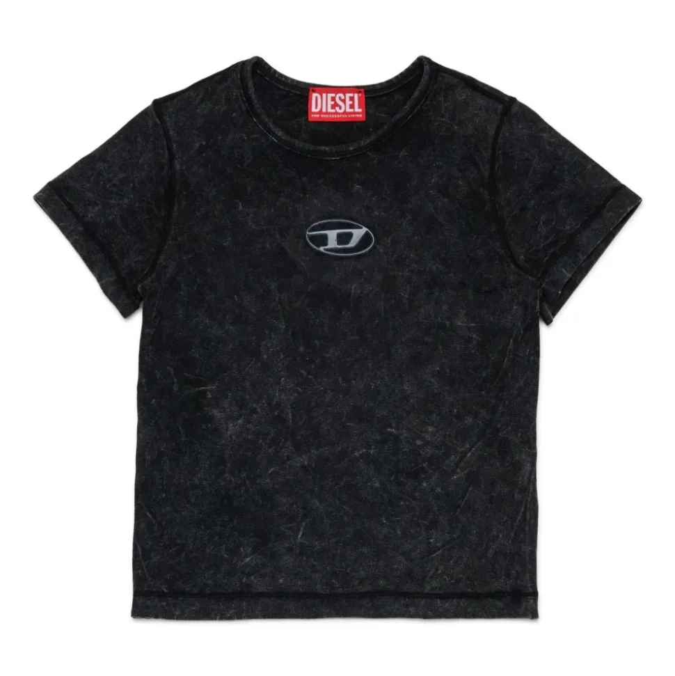 Marbled Viscose T-Shirt