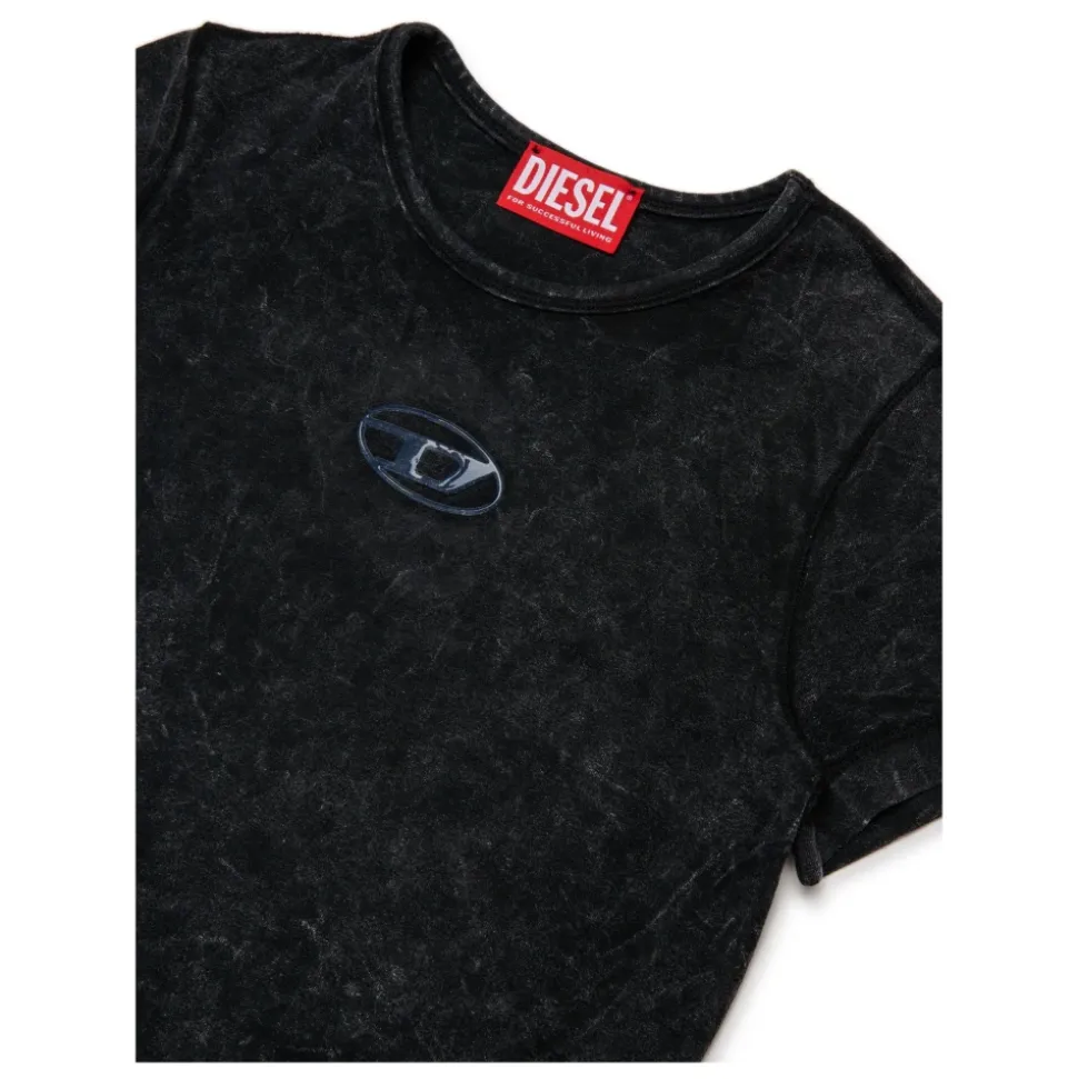 Marbled Viscose T-Shirt