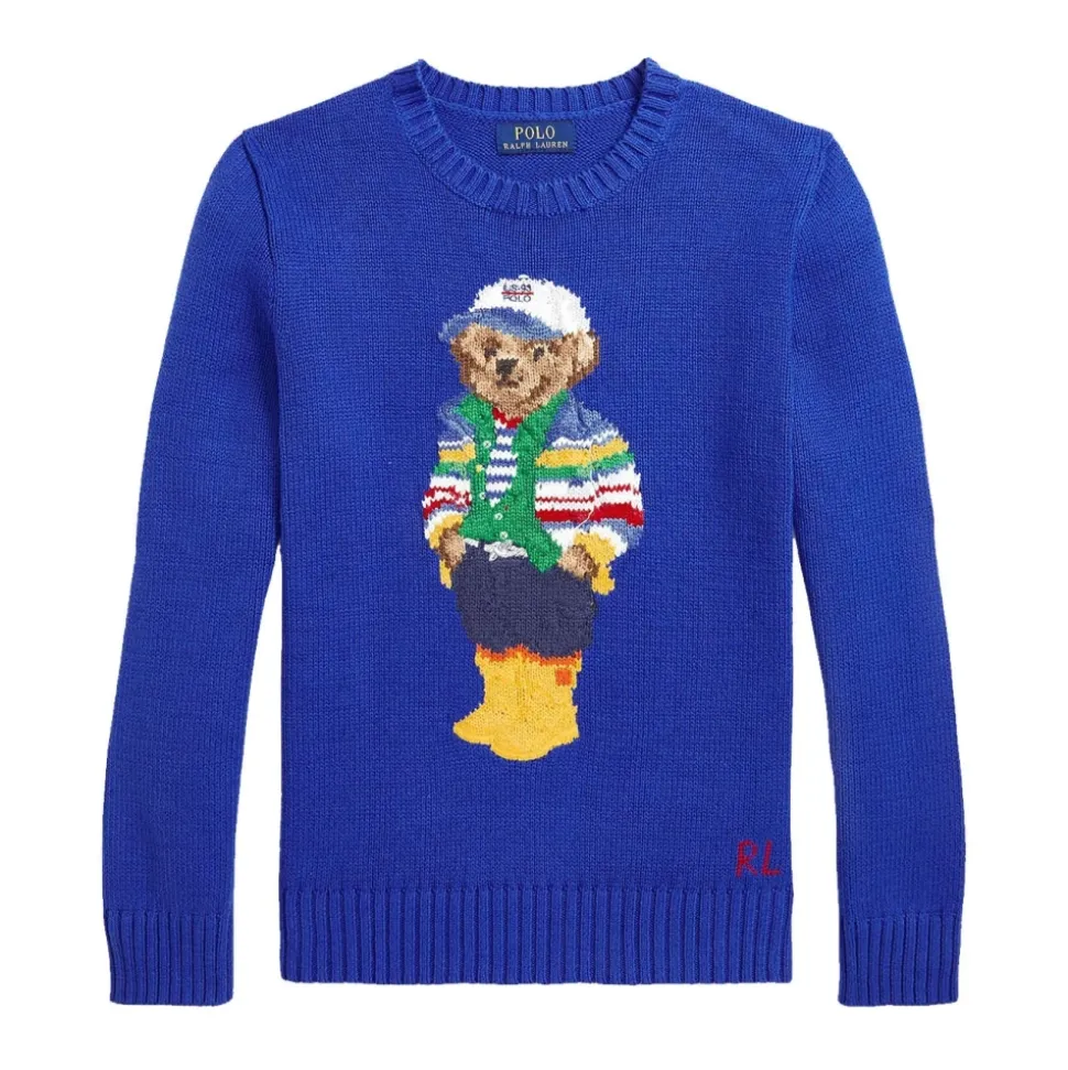 Maxi Sweter z Misiem Polo