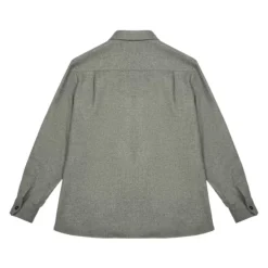 Melange Wool Mat Shirt