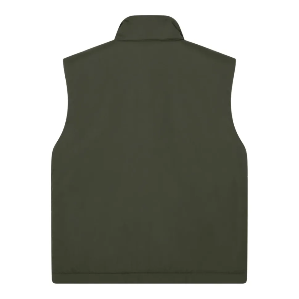 Militarny Zielony Kamizelka z Plakietką Kompass