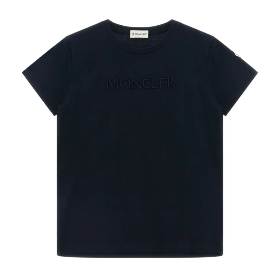 MONCLER KIDS T-shirts and Polos Czarny