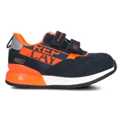 Niebieskie i Pomarańczowe Buty Dziecięce Shoot Kid 6