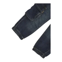 Niebieskie jeansy cargo dla niemowląt