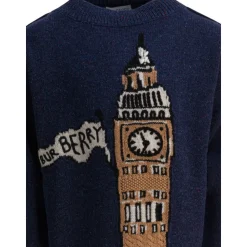 Niebieskie Swetry AW25 Stylowe Chłopcy