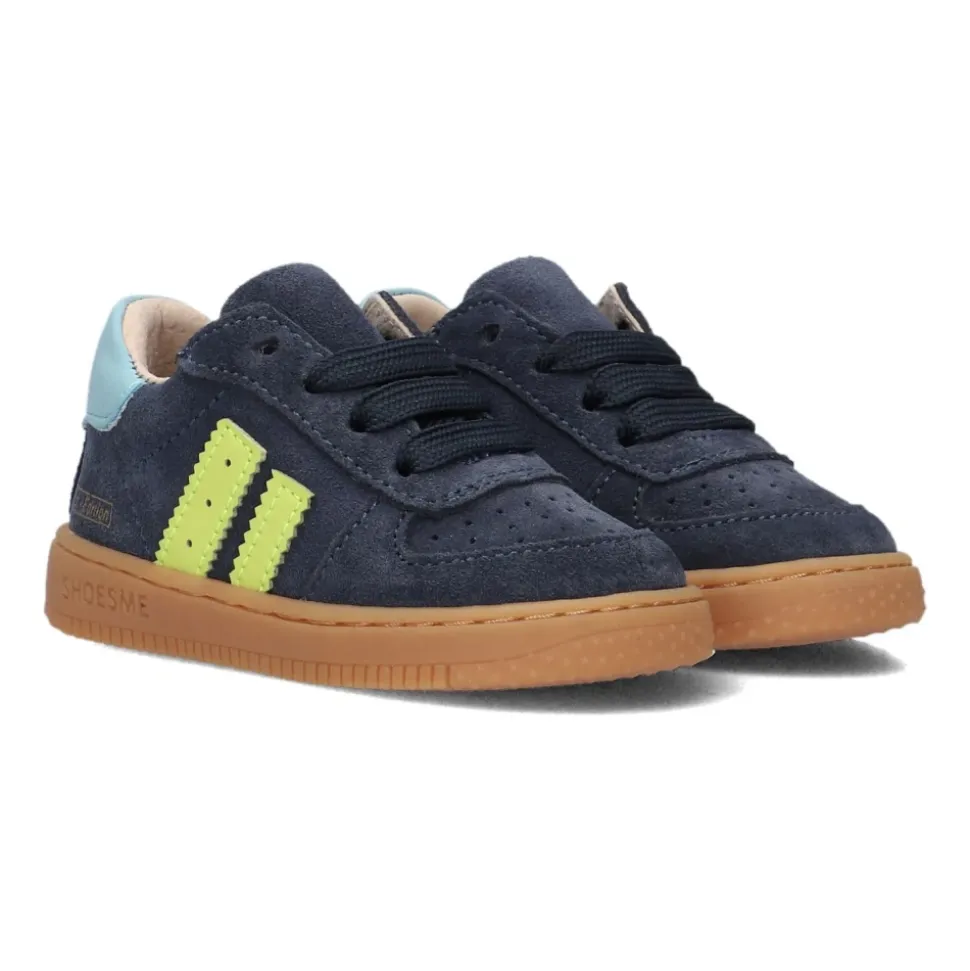 Niebieskie Zamszowe Niskie Top Przygoda Sneakers