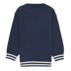 Niebieski Sweter z Logo Misia