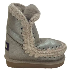 Nowoczesne Szare Lurex Eskimo Sneakers