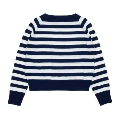 Pasiasty Sweter Dzianinowy