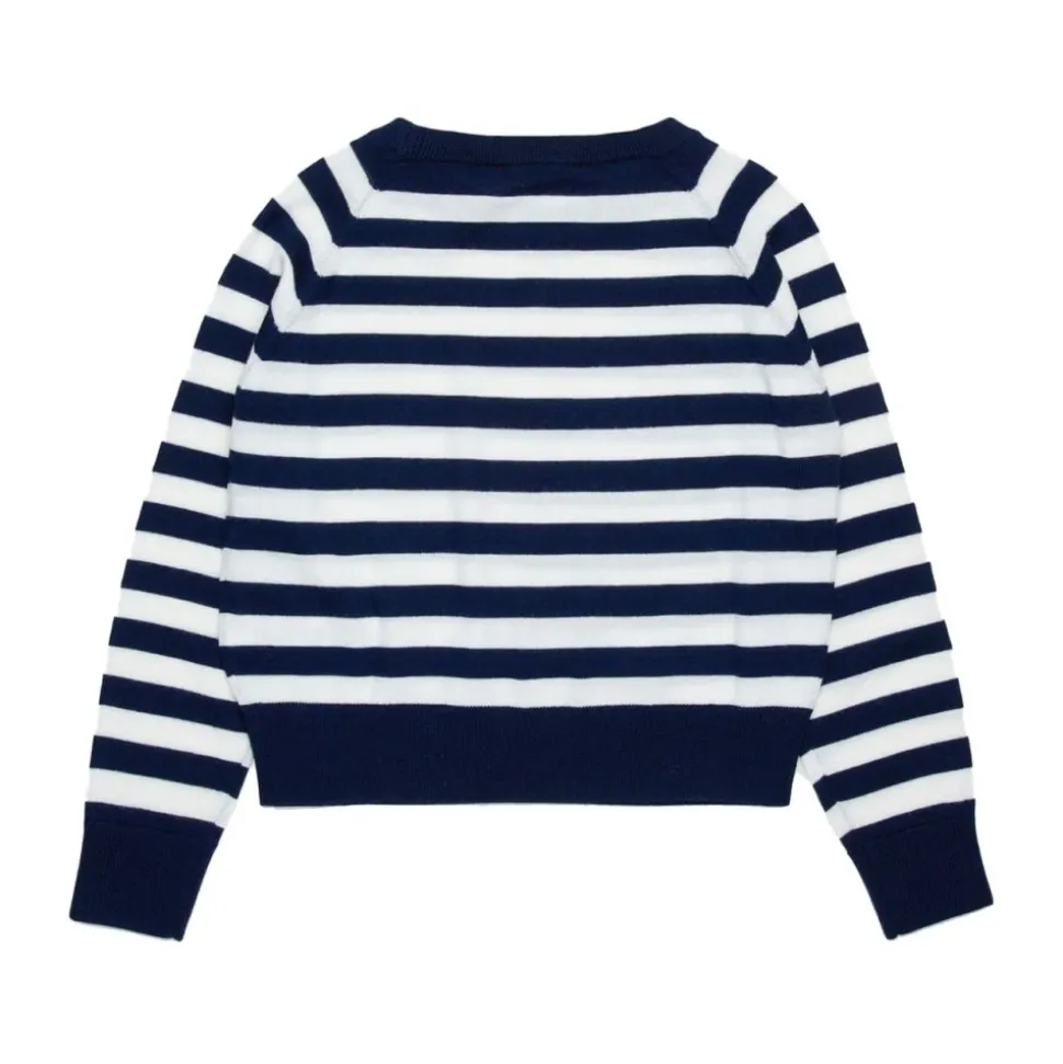 Pasiasty Sweter Dzianinowy