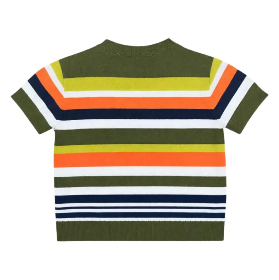 Pasiasty Sweter z Dzianiny
