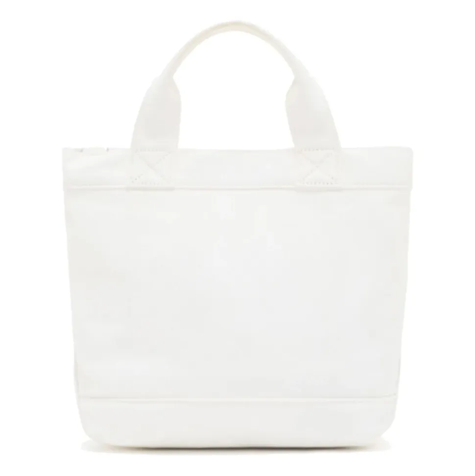 Płócienna torba shopper z haftowanym logo