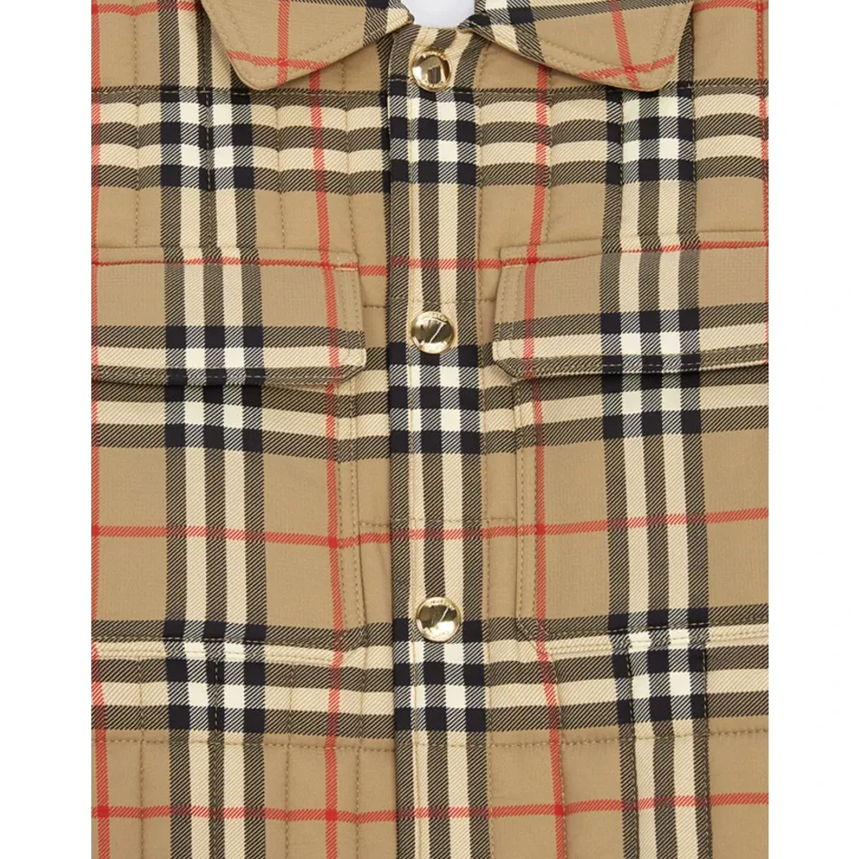 Pikowana kurtka w kratę Vintage Check