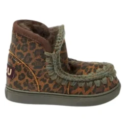 Plamiste Płaskie Buty Styl Eskimo