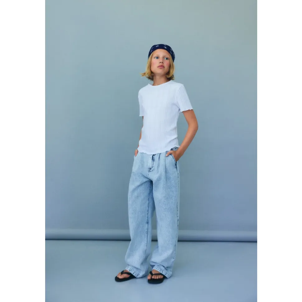 Pleat Denim Pant