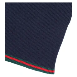 Prążkowany golf z wełny