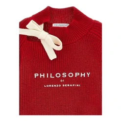 Pull con polsini arricciati
