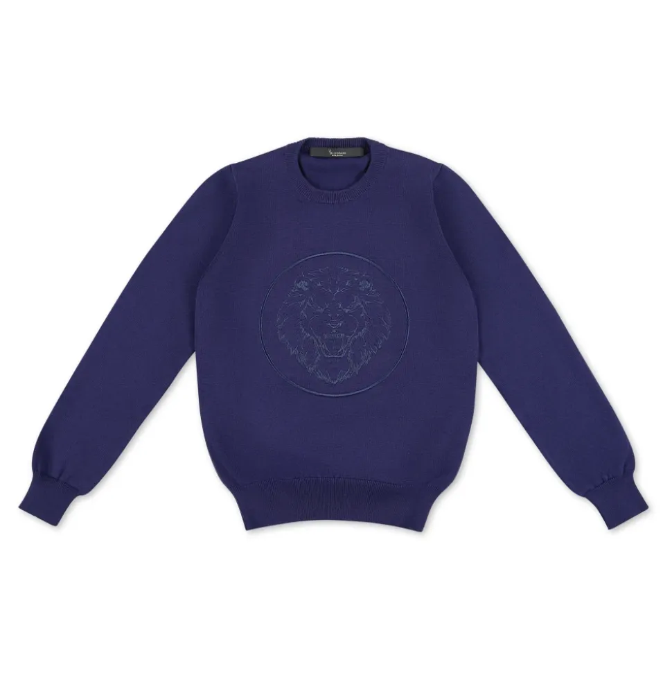 Pullover Round Neck LS Lion