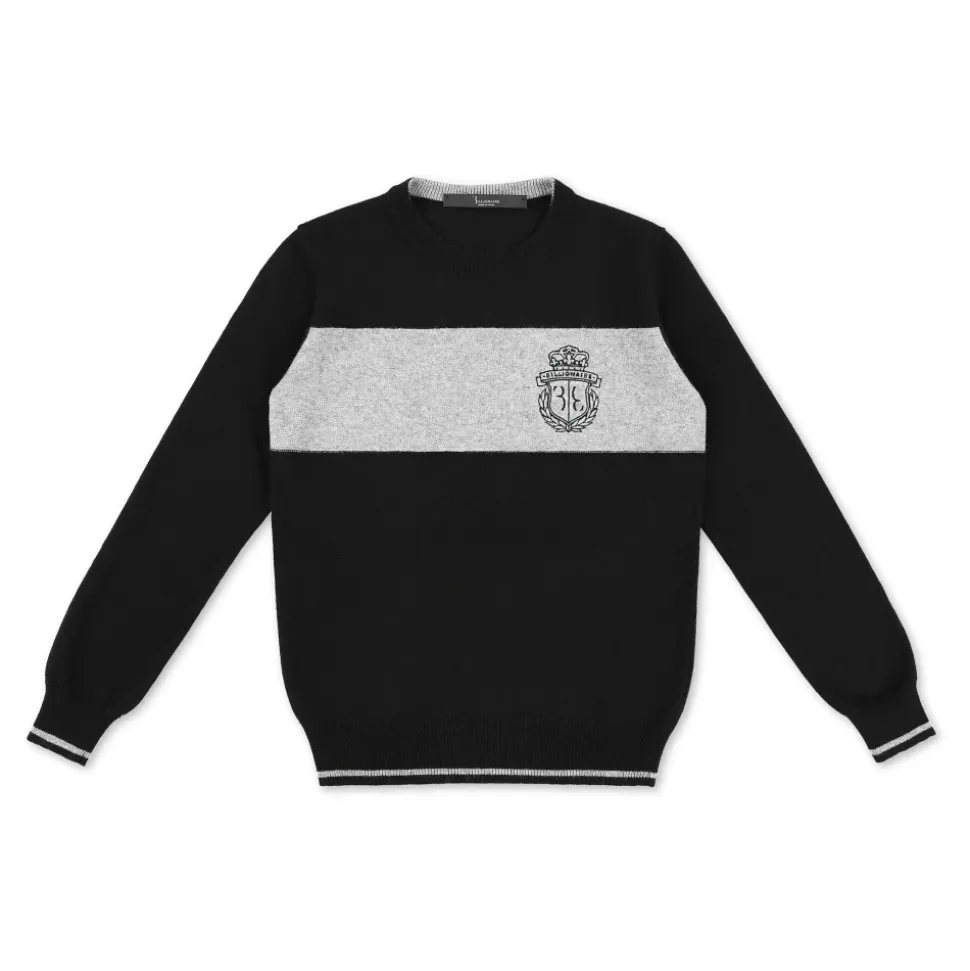 Pullover Round Neck LS Stripes