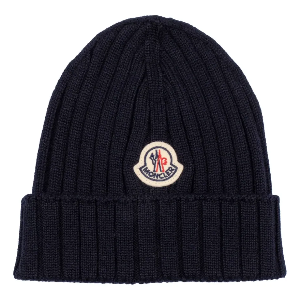 Ribbed Logo Beanie