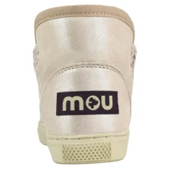 Różowe Lurex Dziecięce Slip-On Sneakers