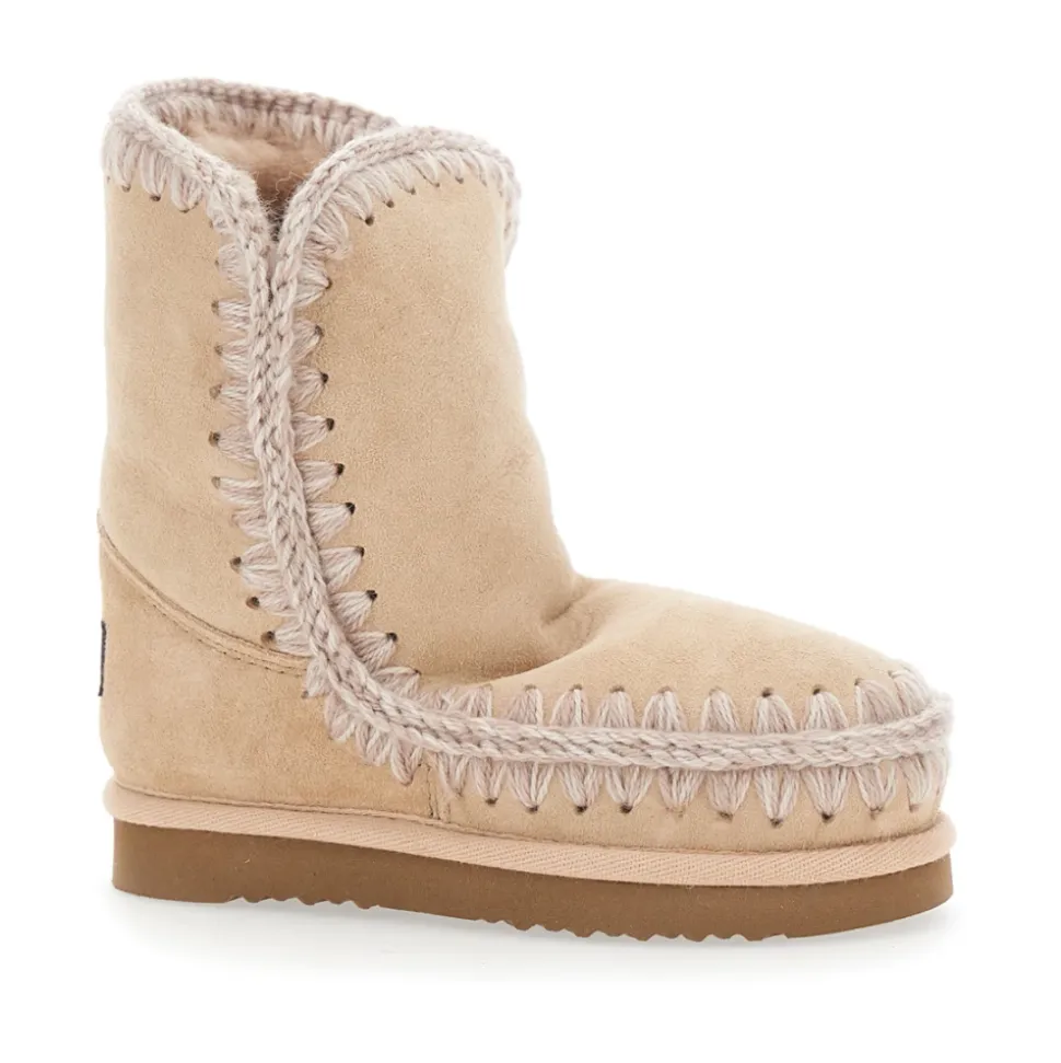 Różowe Zamszowe Buty Eskimo Kid