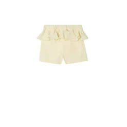 Ruffled Cotton Shorts