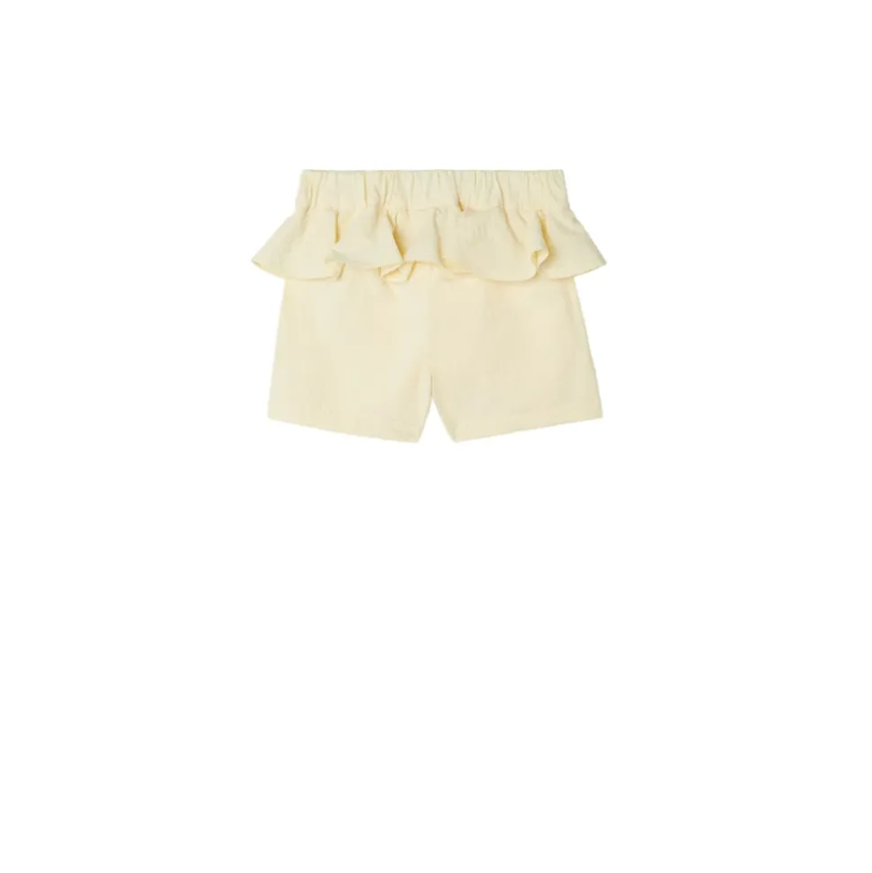 Ruffled Cotton Shorts