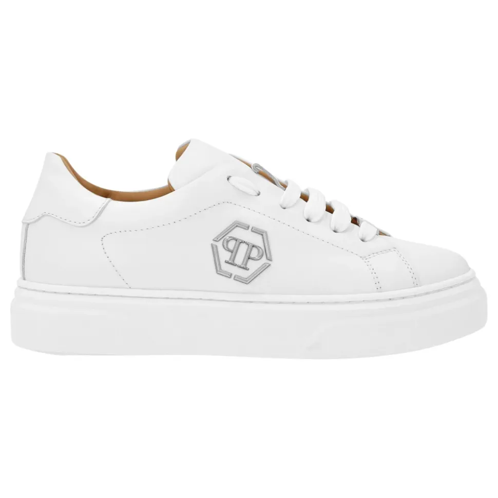 Skórzane sneakersy z niską cholewką The Plein Original