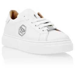 Skórzane sneakersy z niską cholewką The Plein Original