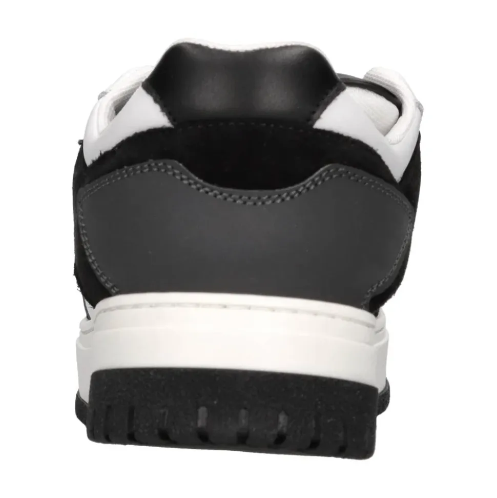 Skórzane sneakersy z zamszem