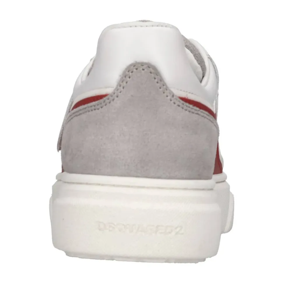 Skórzane sneakersy z zamszem