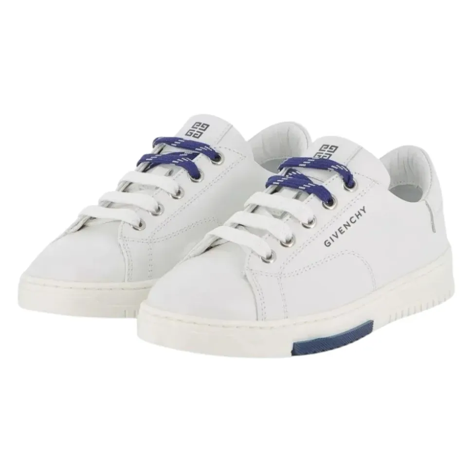 Skórzane sznurowane sneakersy