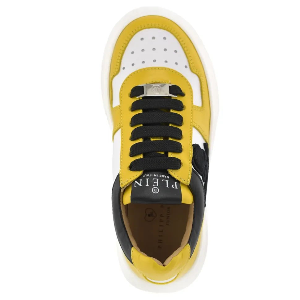 Sneakers Box Sole Lace Embroidery Skull