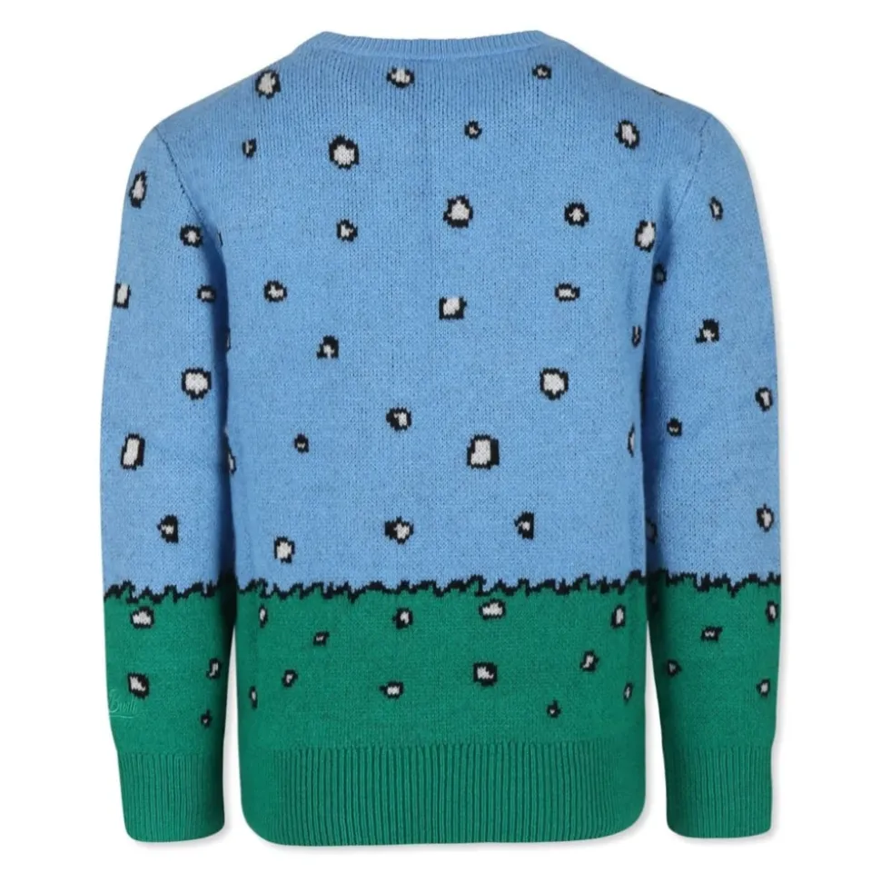 Snoopy Jacquard Sweter Dziewczęcy z Kaszmiru