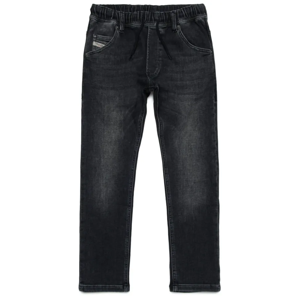 Spodnie JoggJeans o zwężanym kroju z czarnym gradientem - Krooley