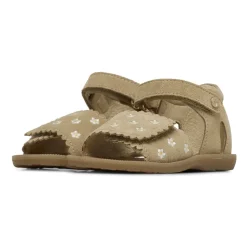 Suede sandals with daisies MAYA EMBR