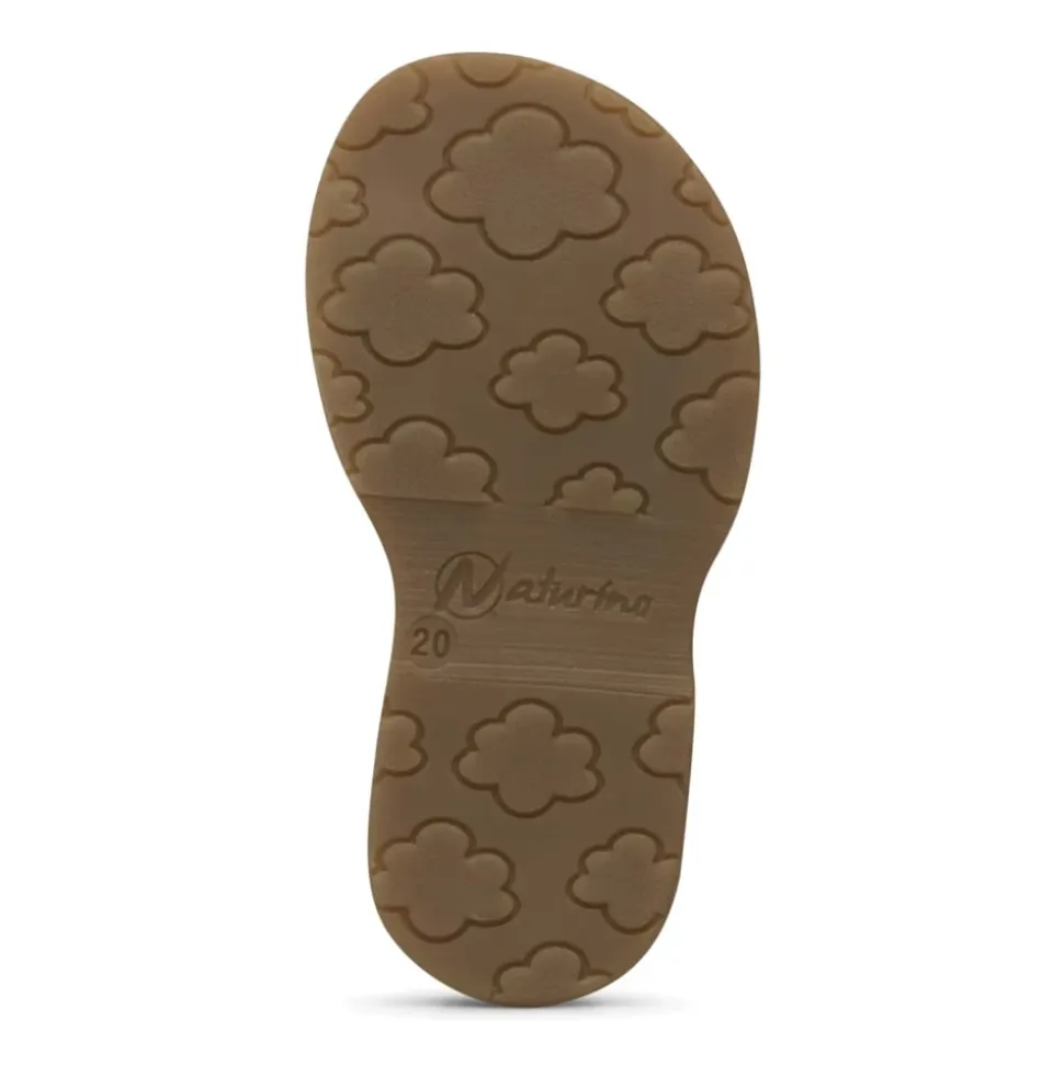 Suede sandals with daisies MAYA EMBR