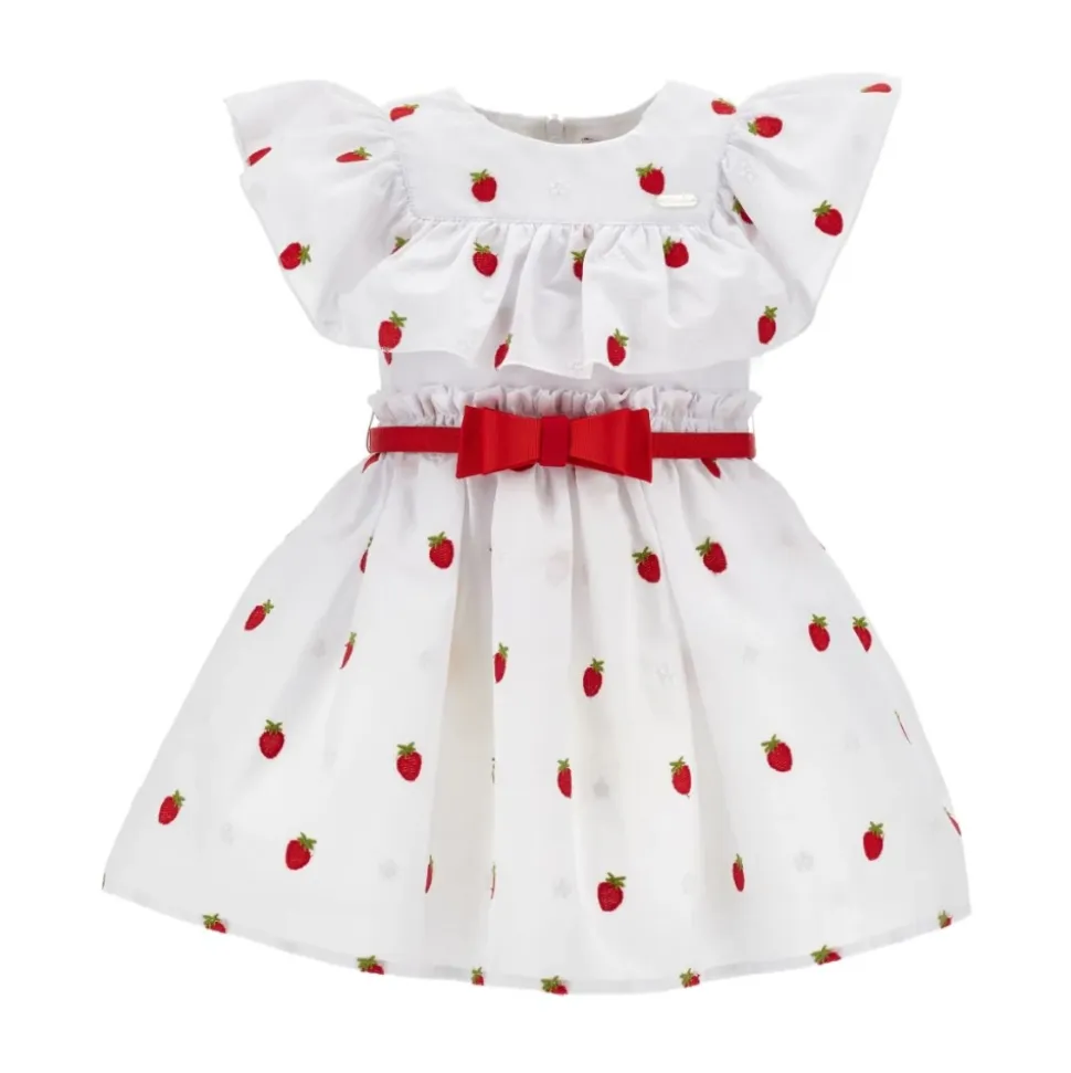 Sukienka w truskawkowy wzór