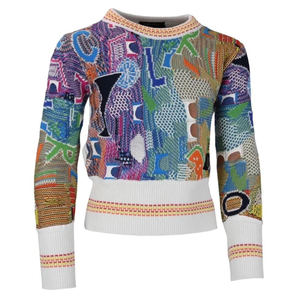 Sweter Allover ze Wzorem