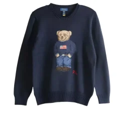 Sweter bawełniany z misiem