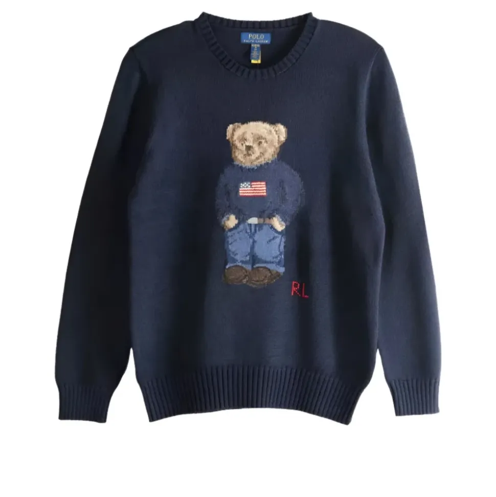 Sweter bawełniany z misiem