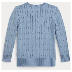 Sweter bawełniany z warkoczowym splotem