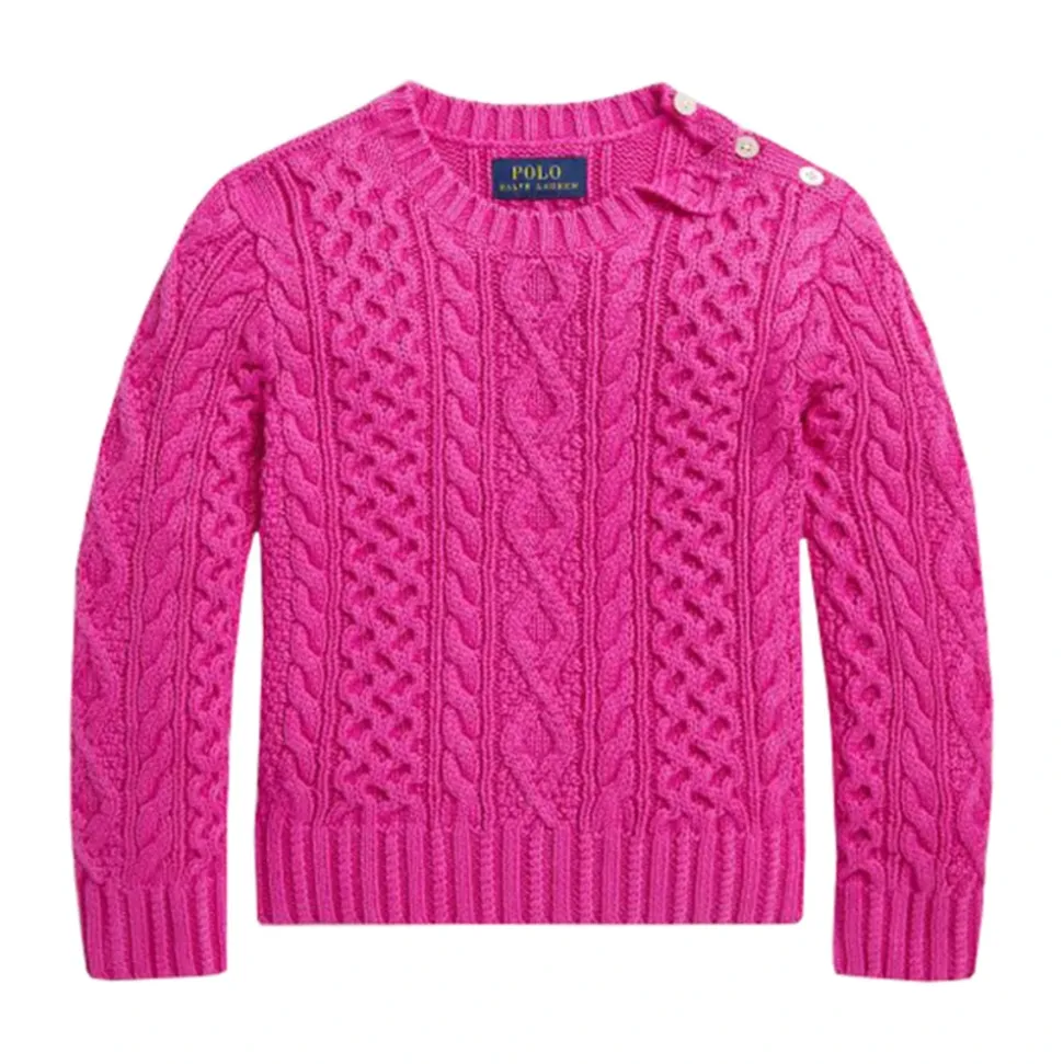 Sweter Pulower w Kolorze Różu Accent