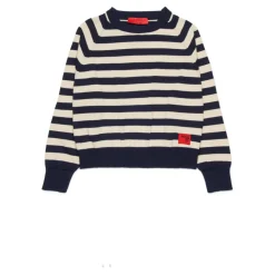 Sweter w paski żakardowe