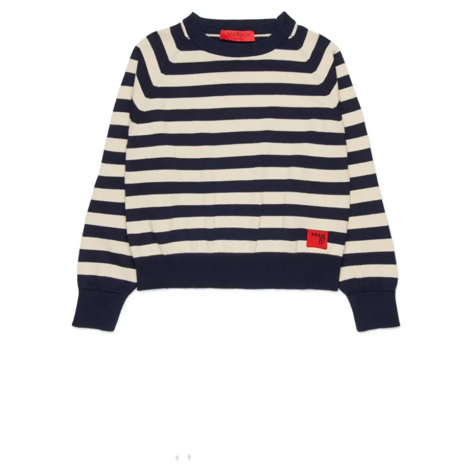 Sweter w paski żakardowe
