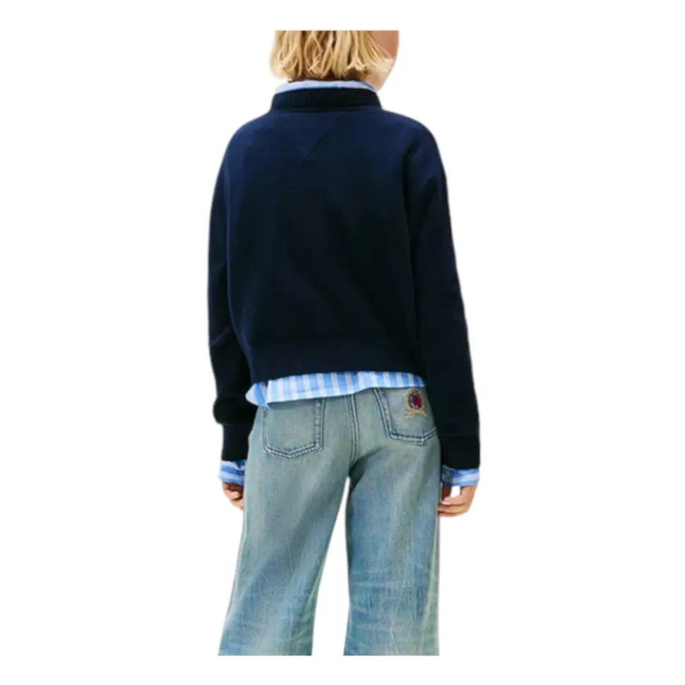 Sweter w Serca Żakardowe