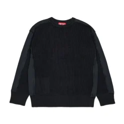 Sweter z dzianiny polarowej z efektem używanego