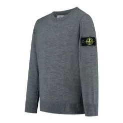 Sweter z żebrowanym dekoltem