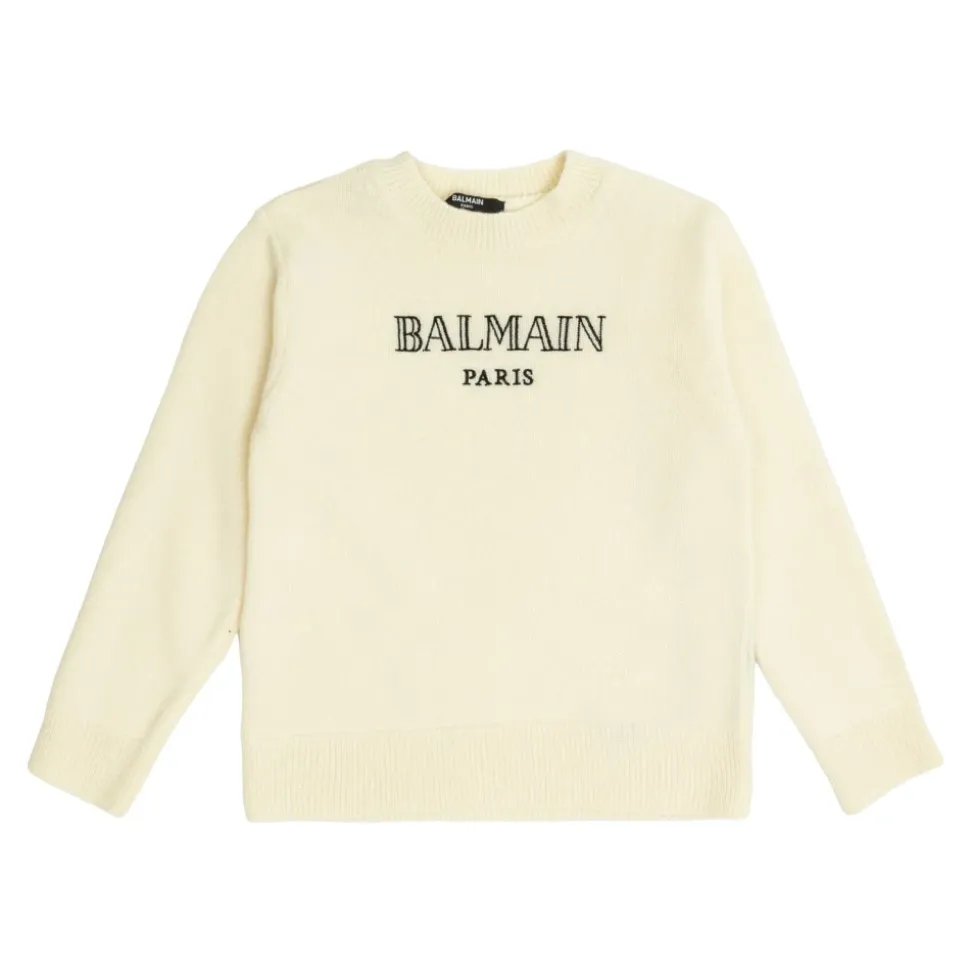 Sweter z haftowanym logo vintage